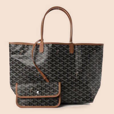 Élance Reversible Tote Bag Canvas with Leather Handles, Large