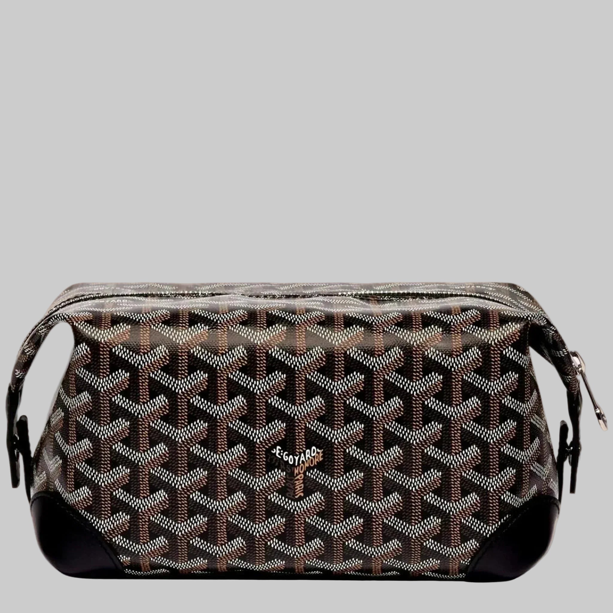 Vanity Zip Travel Toiletry Bag Compact Snap-Top Cosmetic Organizer Pouch