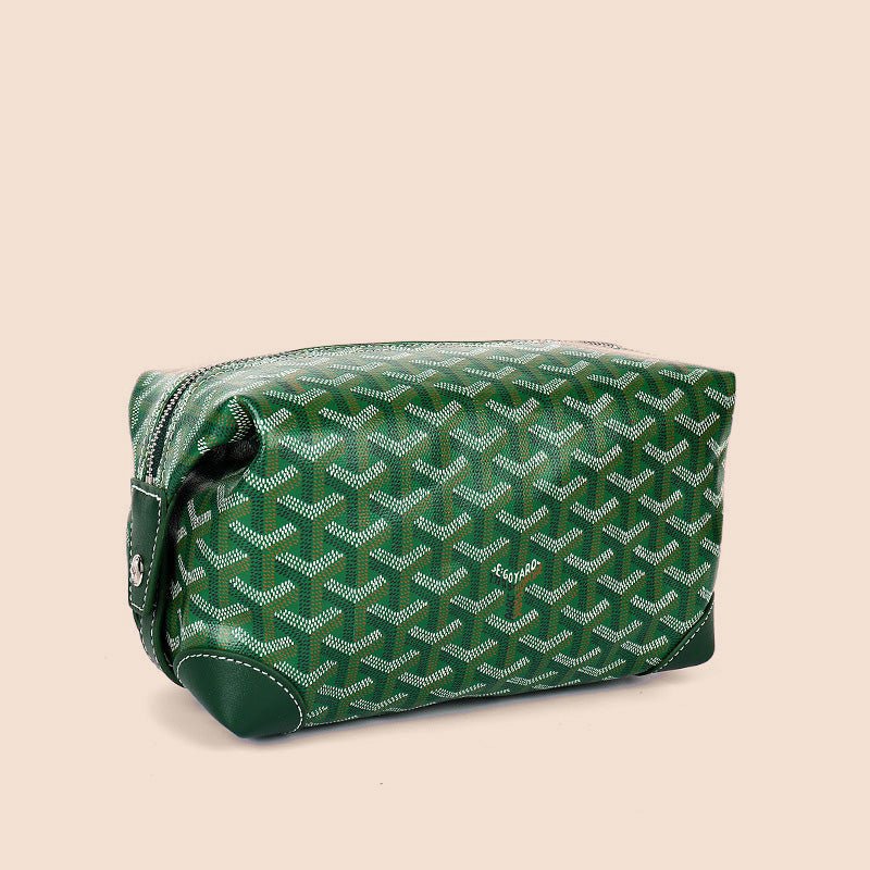 Vanity Zip Travel Toiletry Bag Compact Snap-Top Cosmetic Organizer Pouch