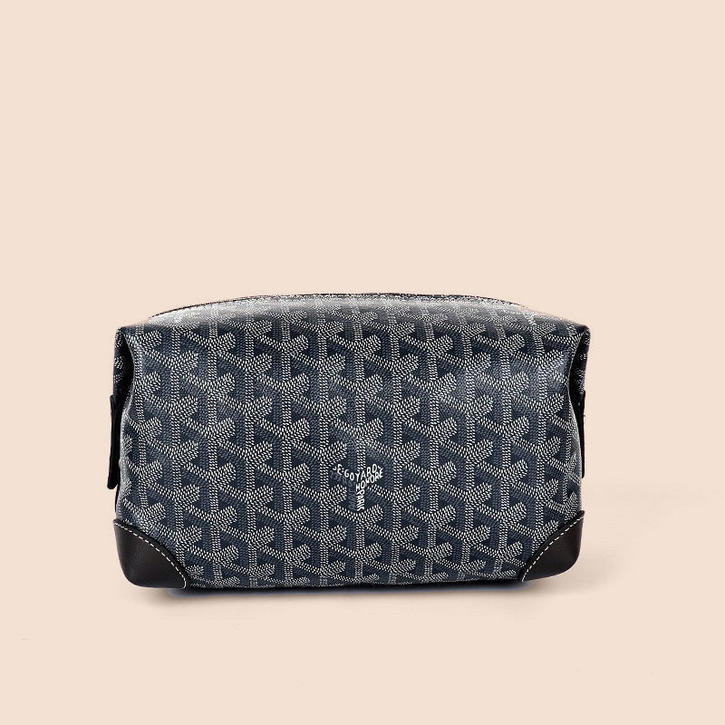 Vanity Zip Travel Toiletry Bag Compact Snap-Top Cosmetic Organizer Pouch