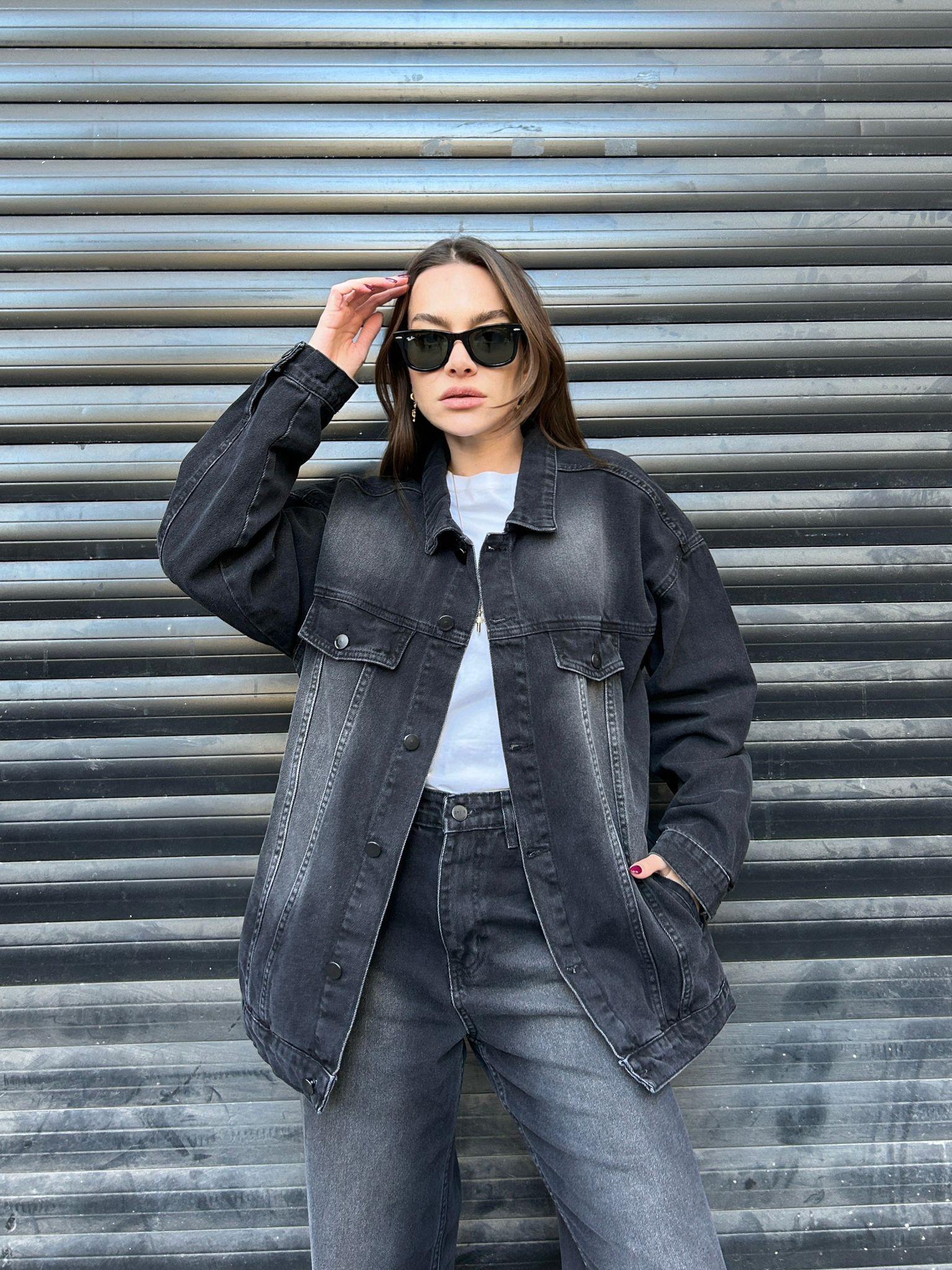 Onyx Vintage Boxy Denim Jacket
