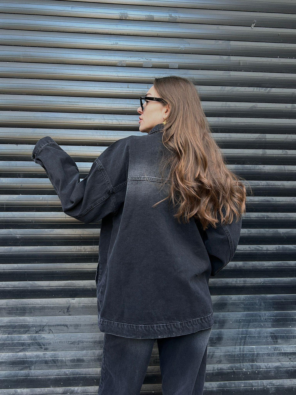 Onyx Vintage Boxy Denim Jacket