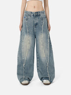 Baggy Fringe Jeans