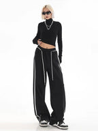 Cyber-Era Baggy Sweatpants - LABELLAROSSA