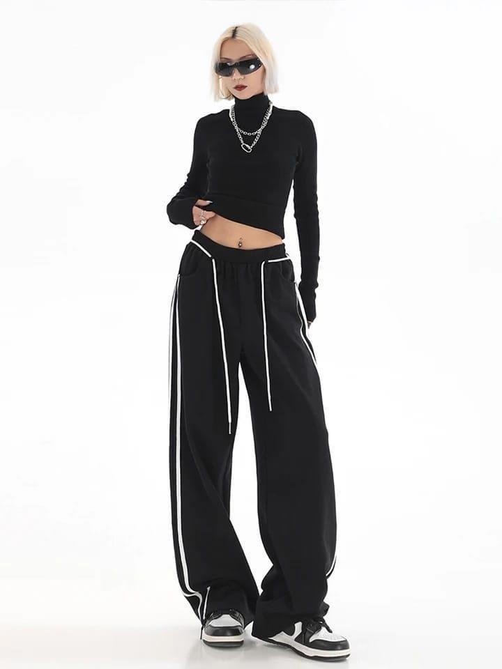 Cyber-Era Baggy Sweatpants - LABELLAROSSA