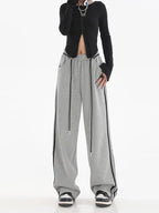Cyber-Era Baggy Sweatpants - LABELLAROSSA