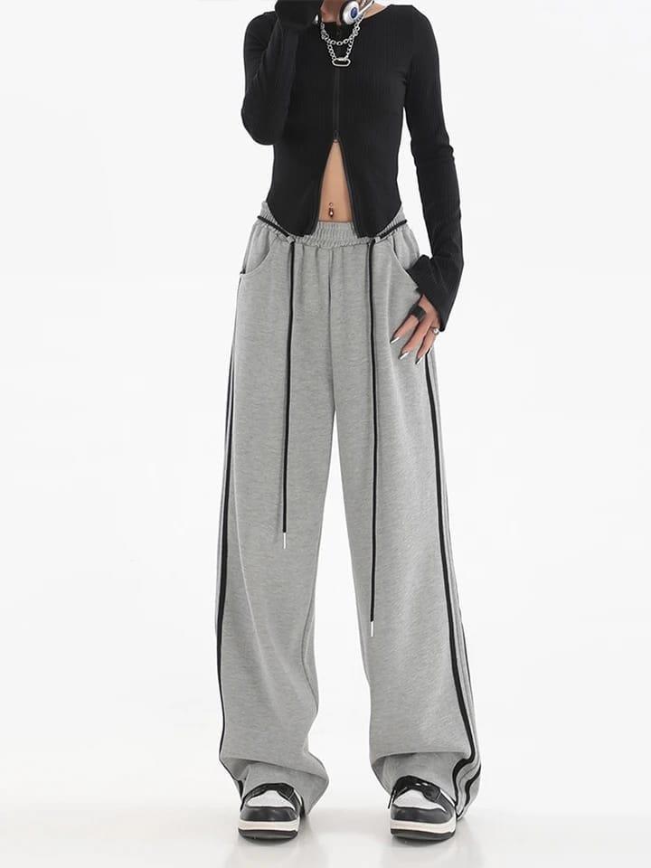 Cyber-Era Baggy Sweatpants - LABELLAROSSA