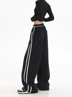 Cyber-Era Baggy Sweatpants - LABELLAROSSA