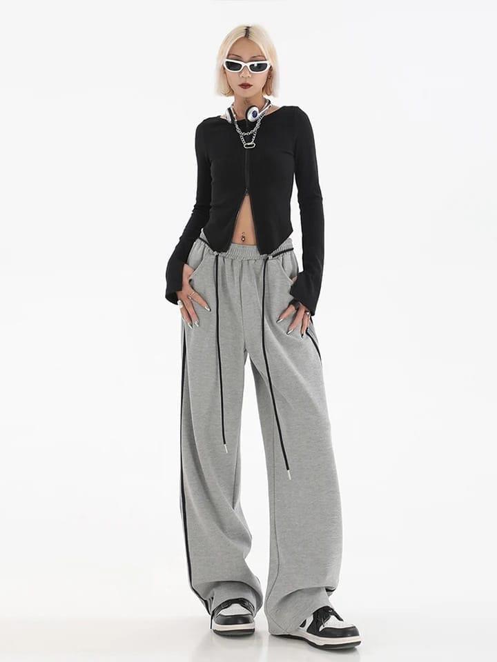 Cyber-Era Baggy Sweatpants - LABELLAROSSA